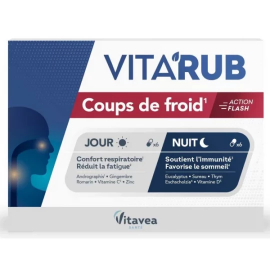 Vitavea Vita'Rub Coups de Froid Gélules x 12