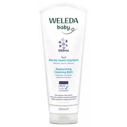 Weleda Baby Derma Baume Lavant Relipidant 3-en-1 200 ml