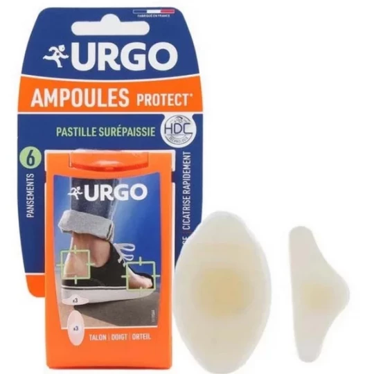 Urgo Ampoules Assortiment Petit et Grand Pansements x 6