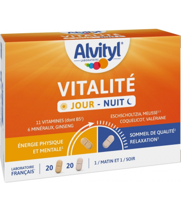 Alvityl Vitalité Jour - Nuit Comprimés x 20 + 20