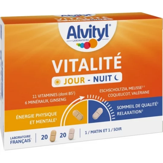 Alvityl Vitalité Jour - Nuit Comprimés x 20 + 20