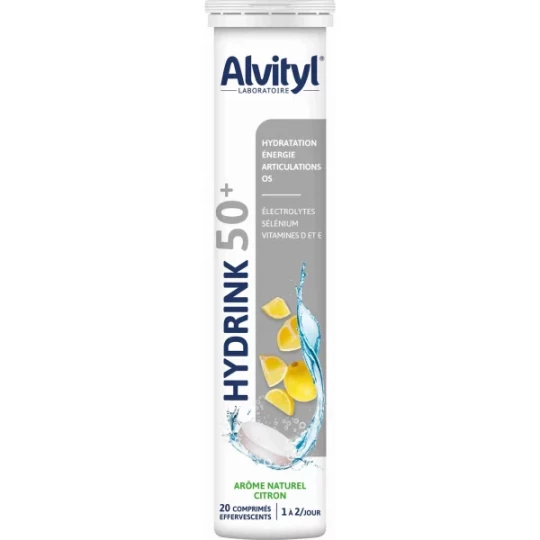 Alvityl Hydrink 50+ Comprimés Effervescents x 20