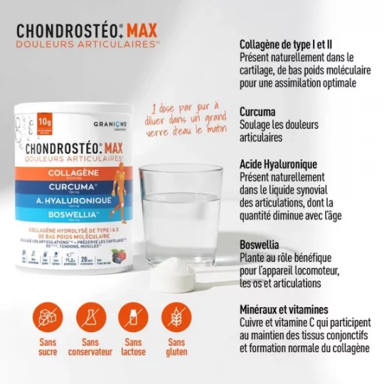 Granions Chondrostéo Max Collagène Poudre 250 g - image 3