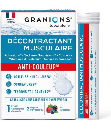 Granions Décontractant Musculaire Anti-Douleur Comprimés x 20