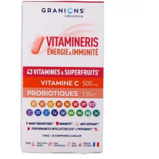 Granions Vitamineris Immunité Comprimés x 28