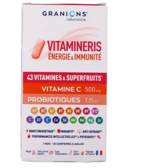 Granions Vitamineris Immunité Comprimés x 28 - image 3