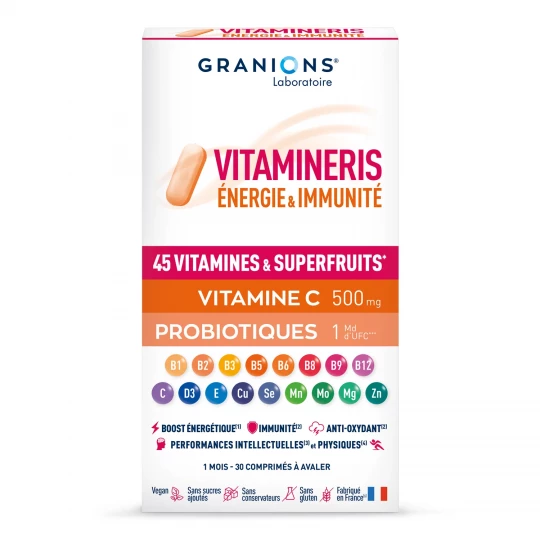 Granions Vitamineris Énergie & Immunité Comprimés x 28