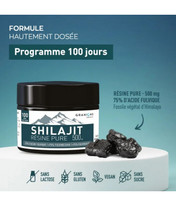 Granions Shilajit Pur en Résine 500 mg