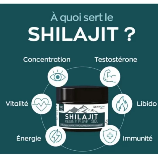 Granions Shilajit Pur en Résine 500 mg - image 3