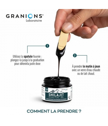 Granions Shilajit Pur en Résine 500 mg