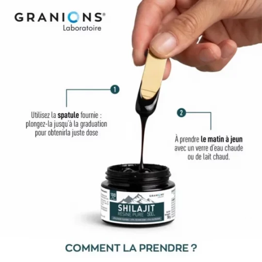Granions Shilajit Pur en Résine 500 mg - image 5