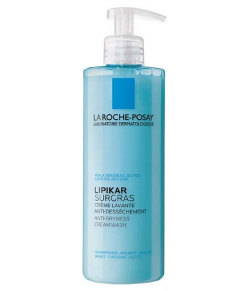 La Roche-Posay Lipikar Surgras Crème Lavante Anti-Dessèchement 400 ml + Recharge