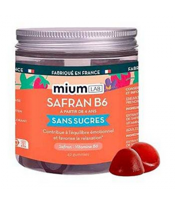 Mium Lab Safran B6 Fraise Gommes x 42