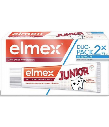 Elmex Anti-Caries Professional Junior 6-12 Ans Dentifrice 2 x 75 ml