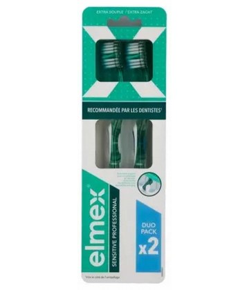 Elmex Sensitive Lots Brosse à Dents Extra Souple x 2