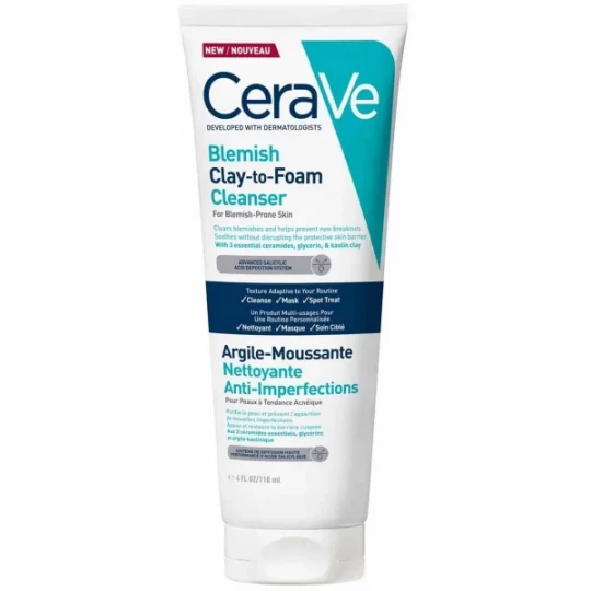 CeraVé argile-Moussante nettoyante Anti-Imperfections 118 ml
