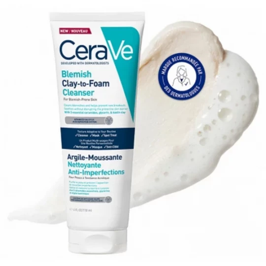 CeraVé argile-Moussante nettoyante Anti-Imperfections 118 ml - image 3