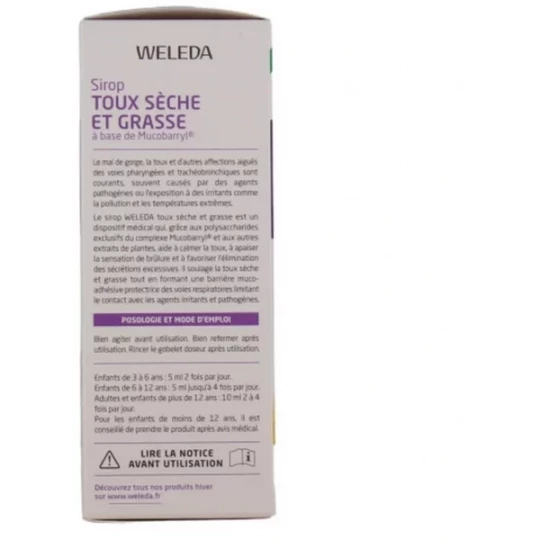 Weleda Sirop Toux Sèche et Grasse 158 ml - image 3