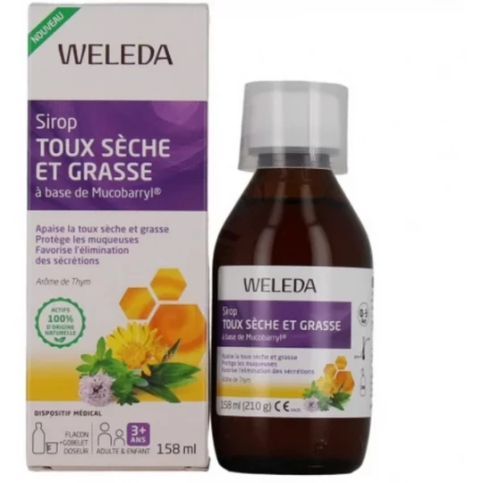 Weleda Sirop Toux Sèche et Grasse 158 ml