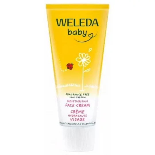 Weleda Baby Crème Hydratante Visage Calendula Sans Parfum 50 ml