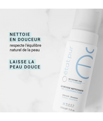 Etat Pur Mousse Nettoyante Douce 150 ml