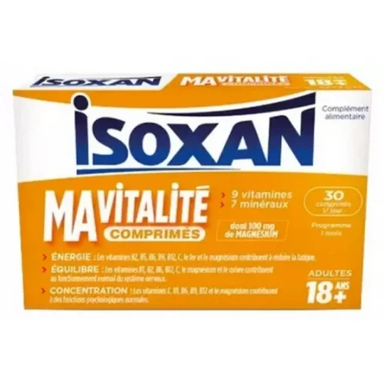 Isoxan Ma Vitalité 18 Ans+ Comprimés x 30