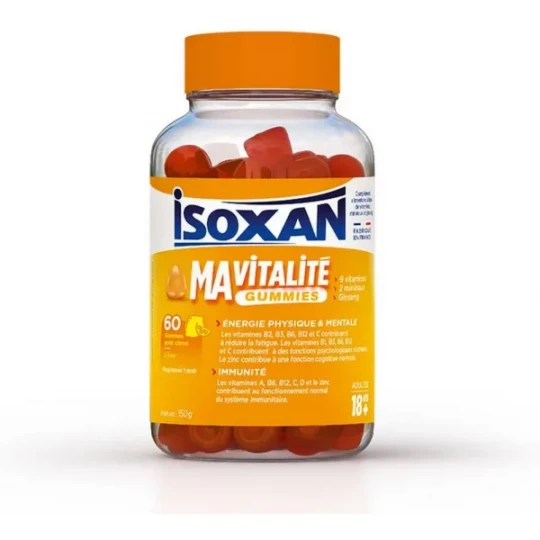 Isoxan Ma Vitalité 18+ Gummies Goût Citron
