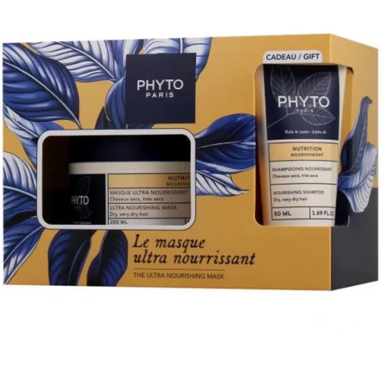 Phyto Nutrition Masque Ultra Nourrissant 200 ml + Shampoing Nourrissant 50 ml Offert