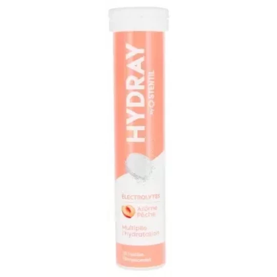 Stentil HYDRAY Électrolytes Solution d'Hydratation Pastilles Effervescentes x 20
