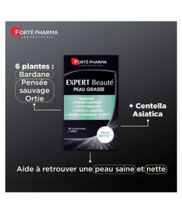 Forté Pharma Expert Beauté Peau Grasse Comprimés x 30