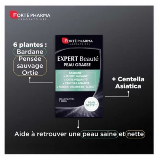 Forté Pharma Expert Beauté Peau Grasse Comprimés x 30 - image 3