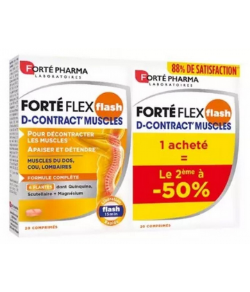 Forté Pharma Forté Flex Flash D-Contract' Muscles Comprimés Lot de 2 x 20