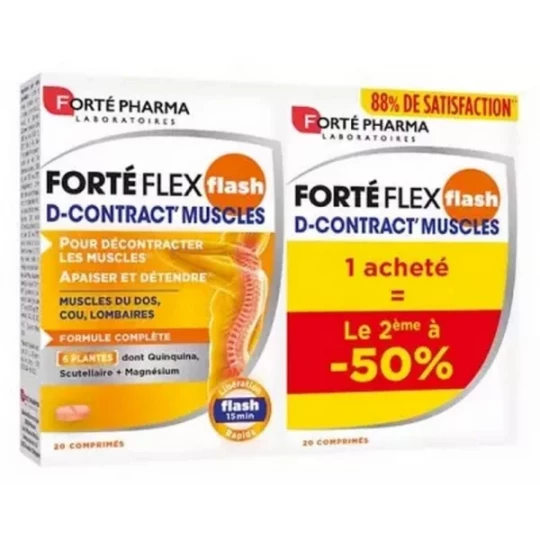 Forté Pharma Forté Flex Flash D-Contract' Muscles Comprimés Lot de 2 x 20