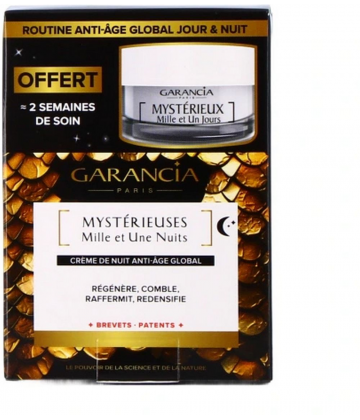 Garancia Mystérieuses Mille et Une Nuits Crème de Nuit Anti-âge 30 ml + Crème de Jour 10 ml Offerte