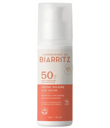 Laboratoires de Biarritz Alga Maris Crème Solaire Visage SPF50 Bio 50 ml