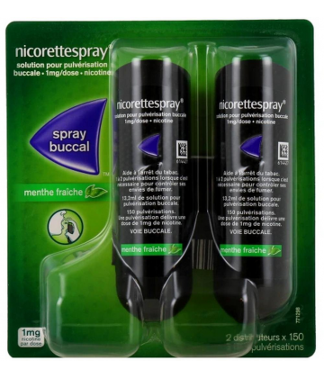 NicoretteSpray 1 mg Menthe Verte