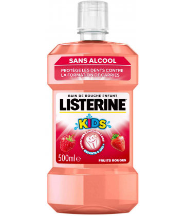 Listerine Bain de Bouche Kids goût fruits rouges 500 ml