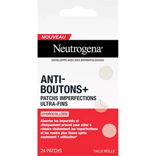 Neutrogena Anti-Boutons + Patchs Anti-imperfections Ultra Fins x 24