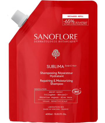 Sanoflore Sublima Shampoing Réparateur & Hydratant Recharge 400 ml