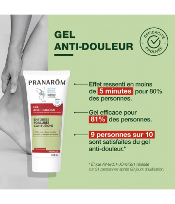 Pranarôm Aromalgic Gel Anti-Douleur Entorses Foulures Contusions 100 ml
