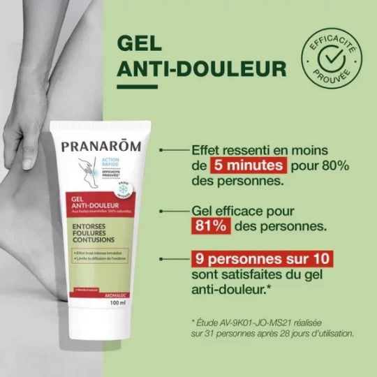 Pranarôm Aromalgic Gel Anti-Douleur Entorses Foulures Contusions 100 ml - image 2