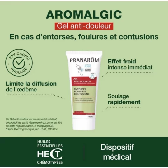 Pranarôm Aromalgic Gel Anti-Douleur Entorses Foulures Contusions 100 ml - image 6