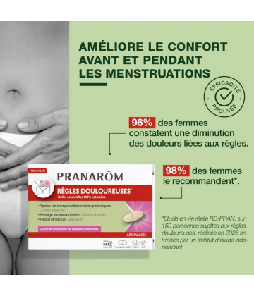 Pranarom Aromalgic Règles Douloureuses Comprimés x 15