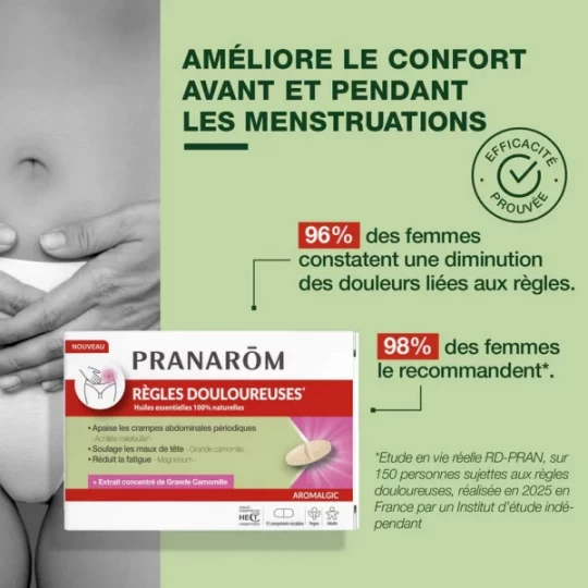 Pranarom Aromalgic Règles Douloureuses Comprimés x 15 - image 2