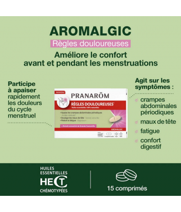 Pranarom Aromalgic Règles Douloureuses Comprimés x 15