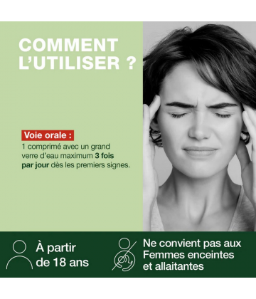 Pranarôm Aromalgic Maux de Tête Comprimés x 8