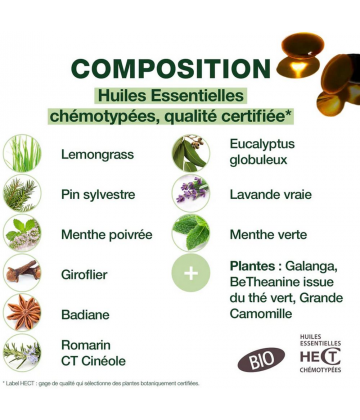 Pranarom Coups De Froid Jour/Nuit Capsules x 15