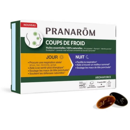 Pranarom Coups De Froid Jour/Nuit Capsules x 15