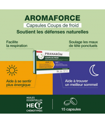 Pranarom Coups De Froid Jour/Nuit Capsules x 15