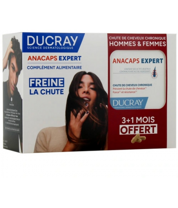 Ducray Anacaps Expert Chute de Cheveux Chronique Gélules x 90 + 30 Offerts